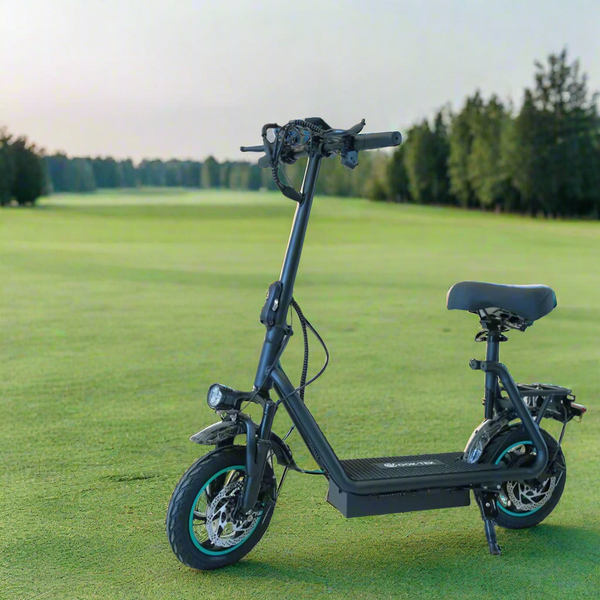 elscooter med korg